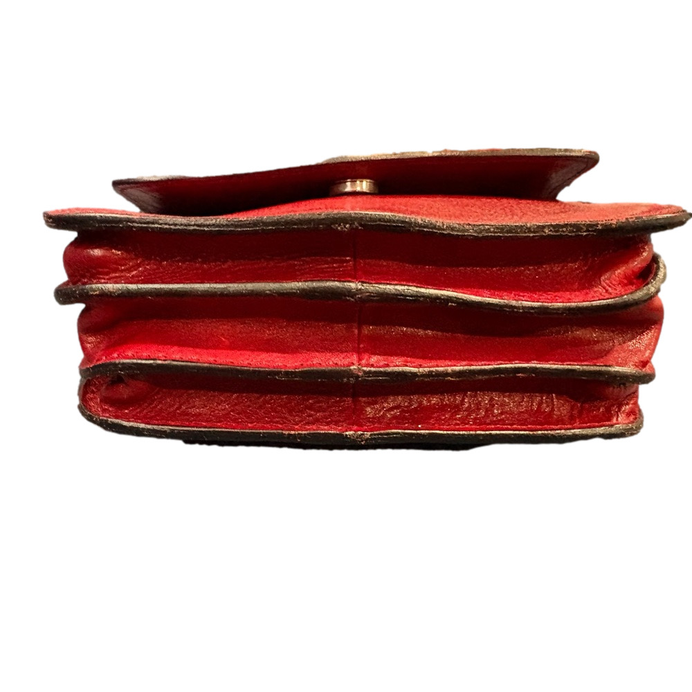 Italian Leather Crossbody Bag Red | Genuine Leather | Made in Italy | NWOT - Picture 14 of 14